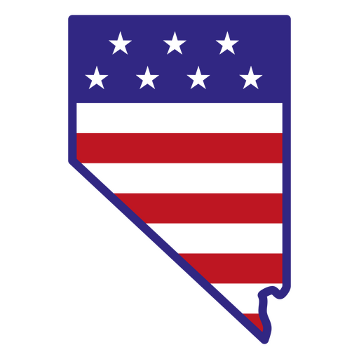 Nevada color stroke states PNG Design