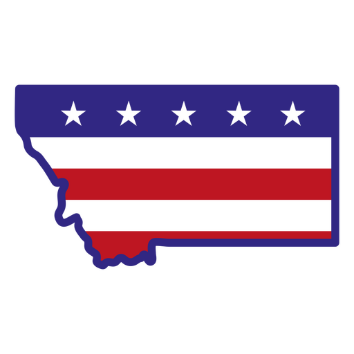 Montana-Farbstrichzustände PNG-Design