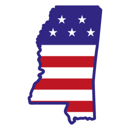 Mississippi-Farbstrichzustände PNG-Design