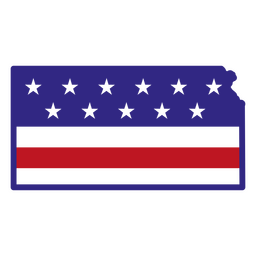 Estados de traço de cor kansas Desenho PNG