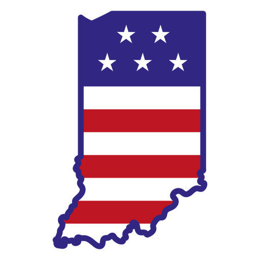 Indiana-Farbstrichzust?nde PNG-Design