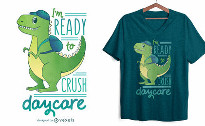 Daycare t-rex t-shirt design