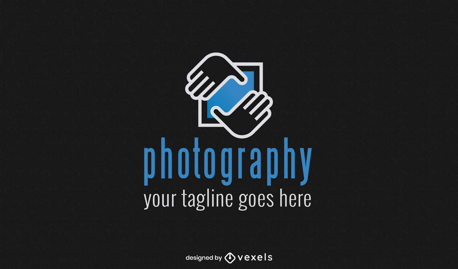 Hands framing photography logo design