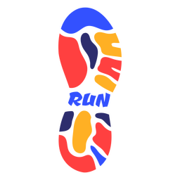Laufschuh für Marathonläufe PNG-Design
