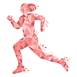 Corredores pessoa geométrica Desenho PNG