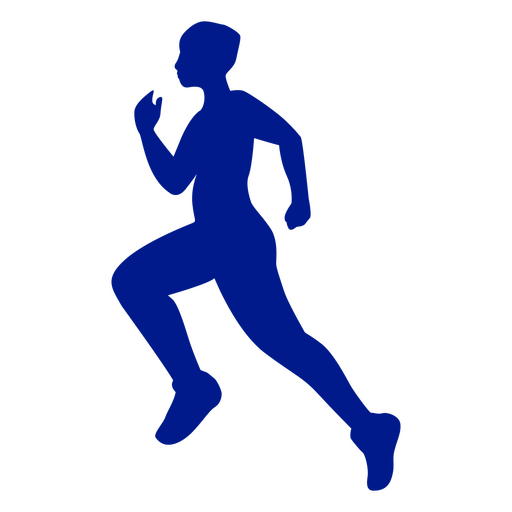 Boy silhouette runner PNG Design