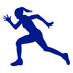 Corredores silueta mujer Diseño PNG