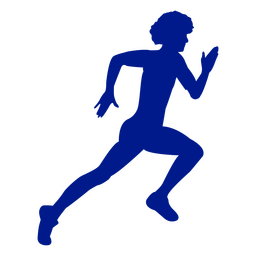 Boy silhouette running Transparent PNG