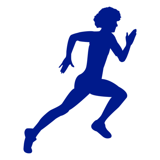 Boy silhouette running
