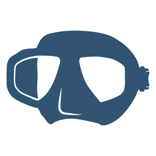 Scuba diving mask cutout PNG Design