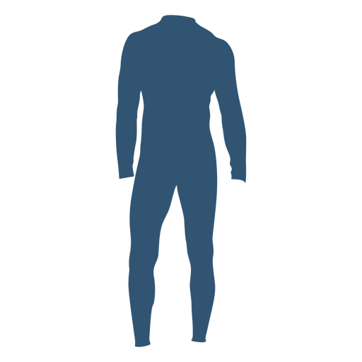 Mens diving suit silhouette