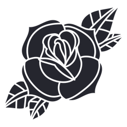 Rose tattoo cut out traditional Transparent PNG