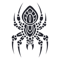Tatuaje de araña recortado tradicional Diseño PNG