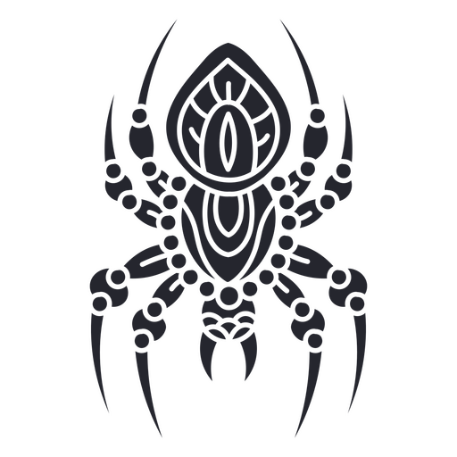 Tatuagem de aranha recortada tradicional Desenho PNG