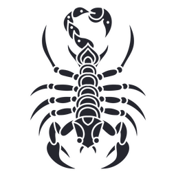Scorpion Tattoo Cut Out Traditional PNG & SVG Design For T-Shirts