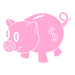 hucha, retro, caricatura, corte Diseño PNG