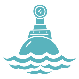 Submarino cortado na frente Desenho PNG