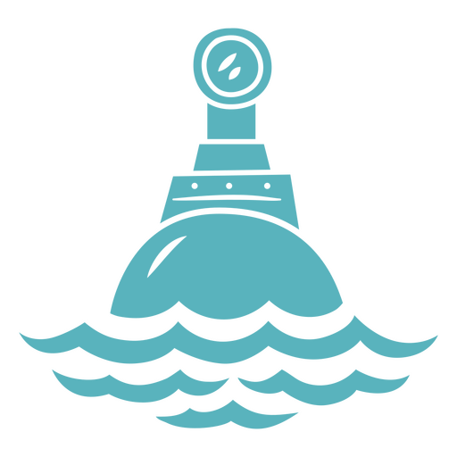 Submarine cut out front PNG Design