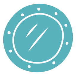 Ventana recortada de submarino Diseño PNG