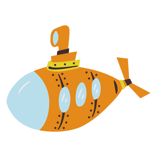 Submarino plano vintage