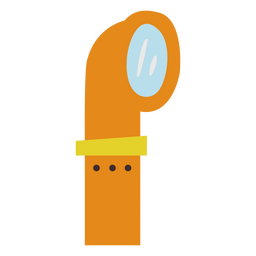 Periscopio plano submarino Diseño PNG