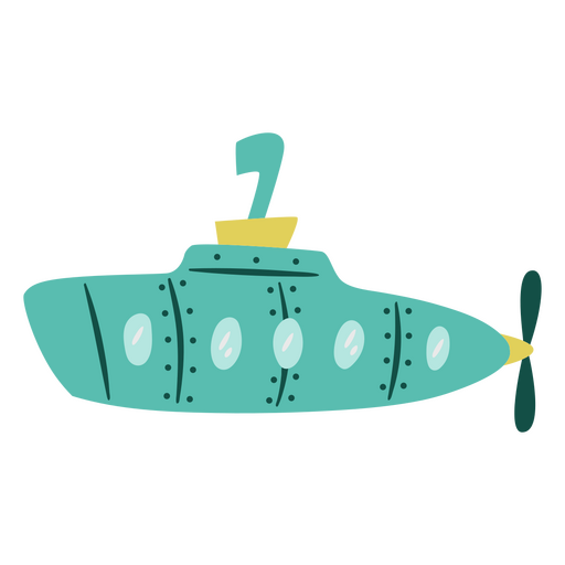 Piso vintage submarino Diseño PNG