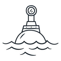 Frente de curso submarino Desenho PNG