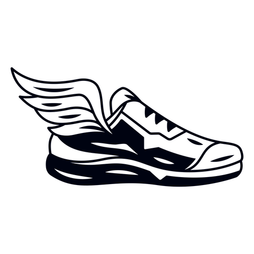 Running Marathon Wings Schuh PNG-Design
