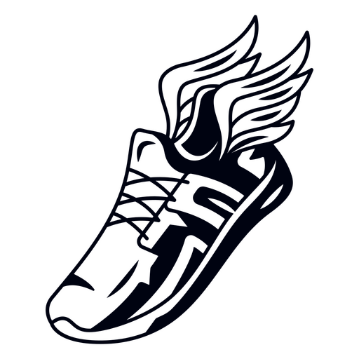 Sapato de asas de mosca de maratona Desenho PNG