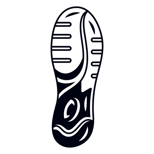 Running marathon sole shoe PNG Design