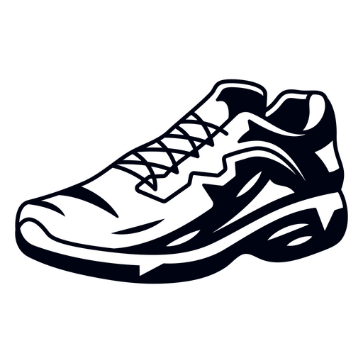 Running marathon sport clothes shoe PNG Design