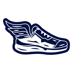 Running marathon sport wings shoe PNG Design