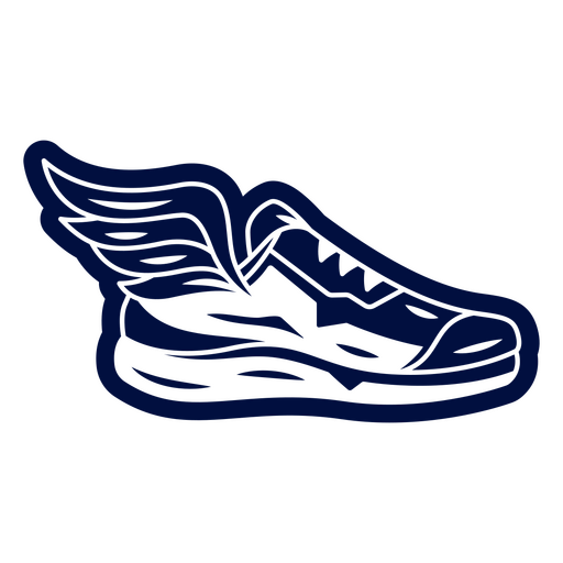 Correr marat?n deporte alas zapato Diseño PNG