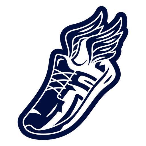 Zapato de ala deportiva para correr marat?n Diseño PNG