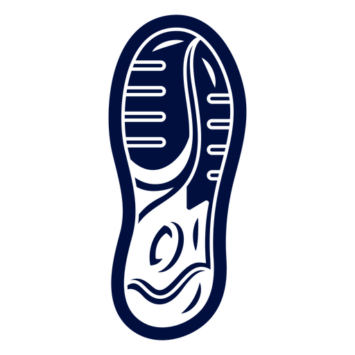 Sportschuh mit Marathon-Fußsohle PNG-Design