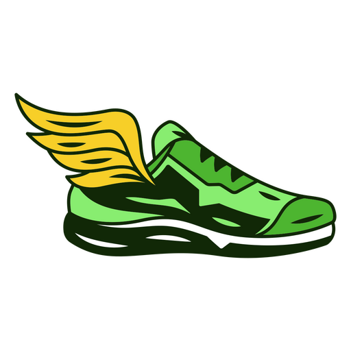 Marathon-Sportflügelschuh PNG-Design