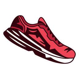 Marathon sport side shoe PNG Design