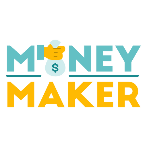 Money maker quote badge PNG Design