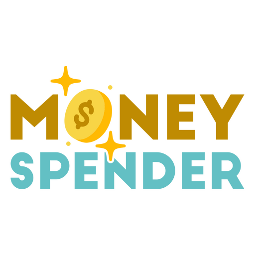 Geldspender-Zitat-Abzeichen PNG-Design