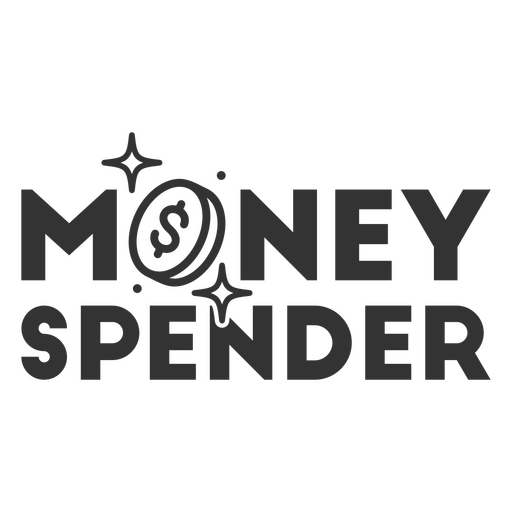 Money spender filled stroke quote PNG Design