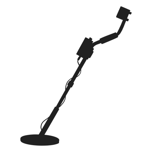 Metal detector black silhouette PNG Design