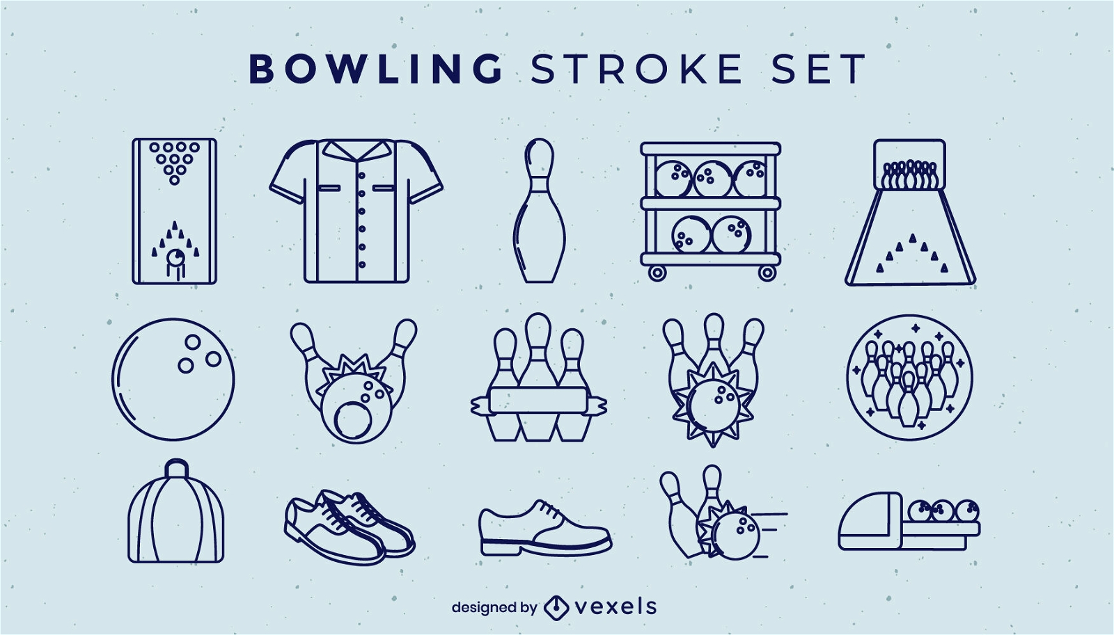 Bowling elements stroke set