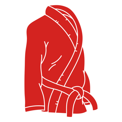 Karate gi cut out red PNG Design