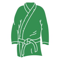 Karate-Gi grün ausgeschnitten PNG-Design