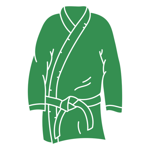 Karate-Gi grün ausgeschnitten PNG-Design