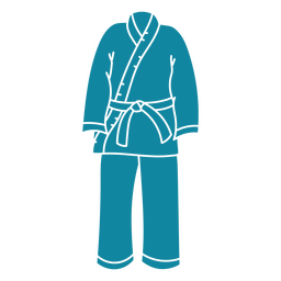 Karate ausgeschnittene Uniform PNG-Design