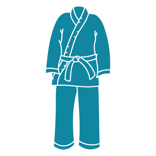 uniforme recortado de karatê Desenho PNG