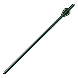 Equipo de tiro con arco flecha verde oscuro Diseño PNG