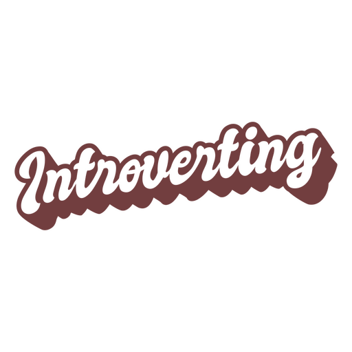 Citação antissocial introvertida Desenho PNG