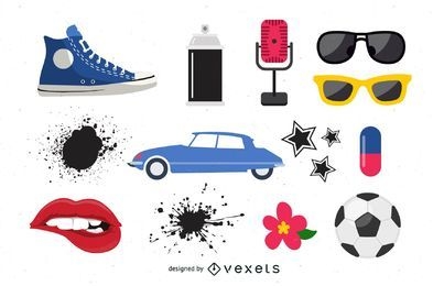 Various objects vector